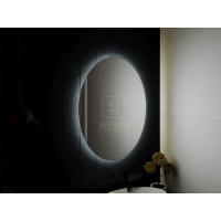 Овальное зеркало в ванну с подсветкой Априка 60х90 см
