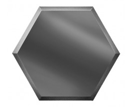 Шестигранная зеркальная плитка соты графит 200х173 мм