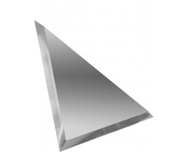 Треугольная зеркальная плитка серебро 120x120 мм